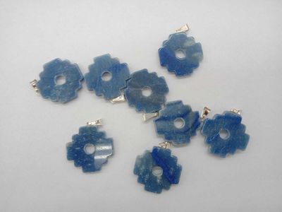 Cruz chakana cuarzo azul