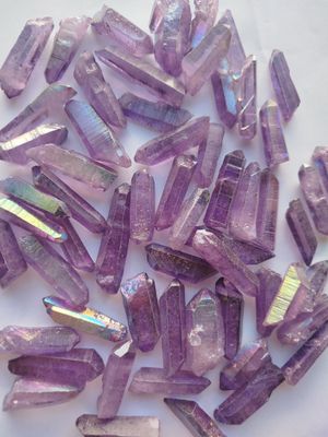 Cuarzo Aqua aura violeta por 50grs