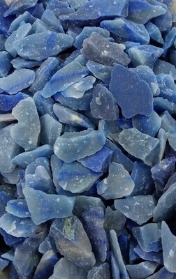 Cuarzo azul A en bruto por 100grs