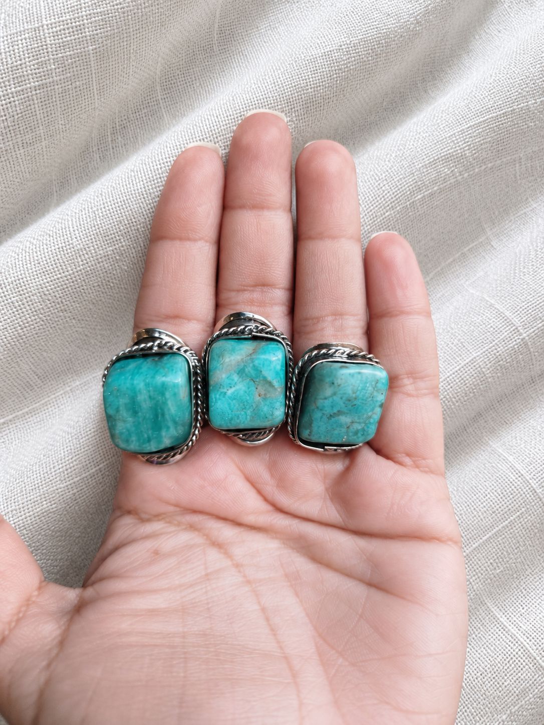 Anillos de alpaca grandes