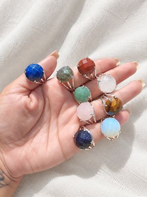 Anillo redondo Facetado