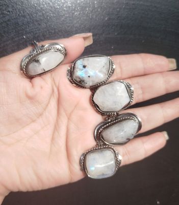 Anillo alpaca Adularia