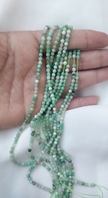 Tira bolita Facetada crisopacio 3mm