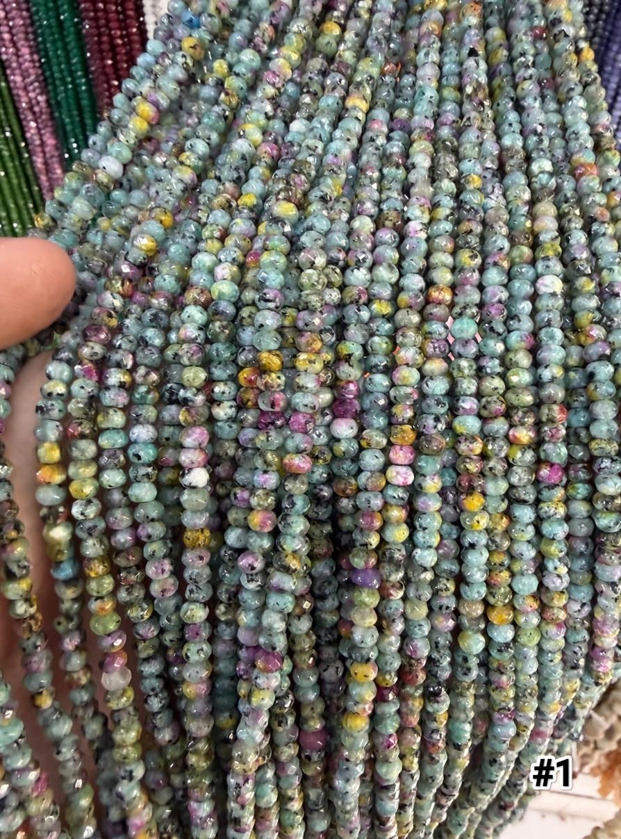 Tiras Donitas Facetadas 4mm