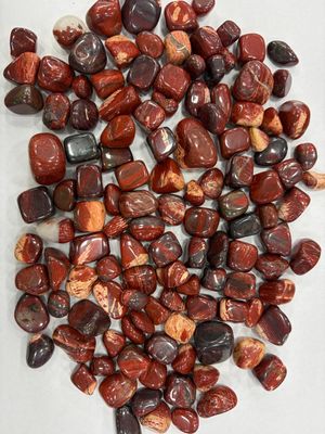 Jaspe rojo africano rolado por 100grs