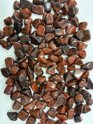 Obsidiana marrón rolada por 100grs