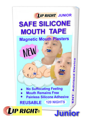 Lip-Right, Safe Magnetic Mouth Taping   (JUNIOR)
4-Month Supply