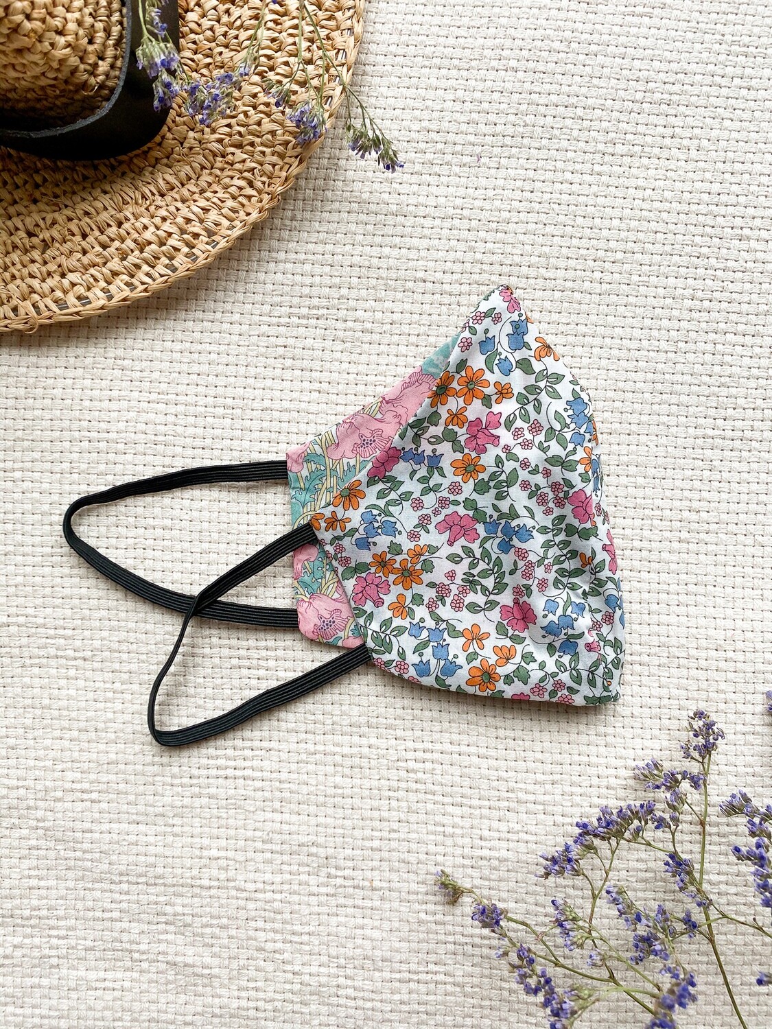 Reversible and reusable Face Mask - Peony