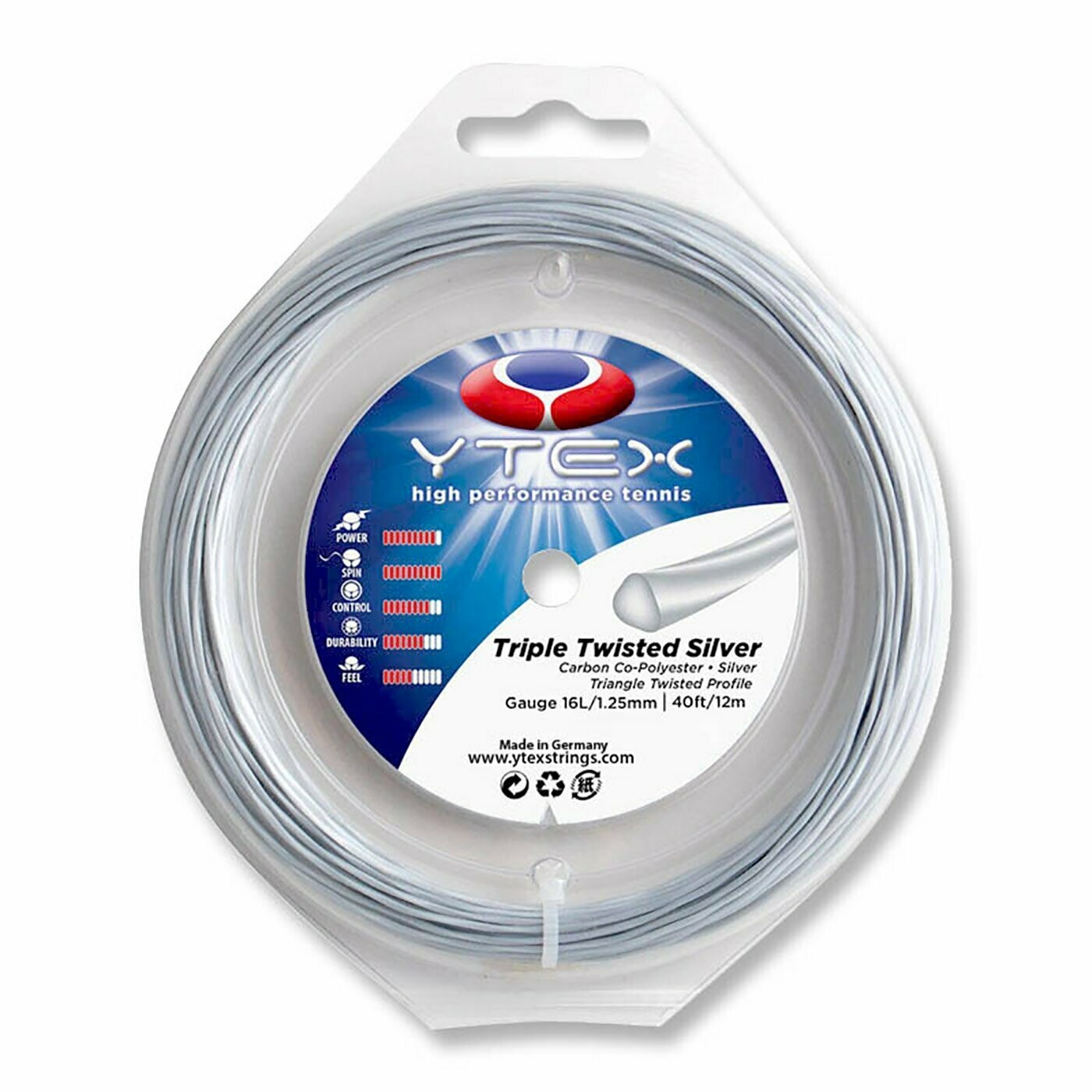 Ytex Triple twisted silver