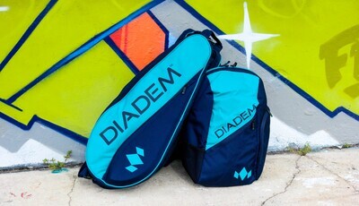 Diadem Tour 9 racquet Elevate racket bag (Teal/Navy)