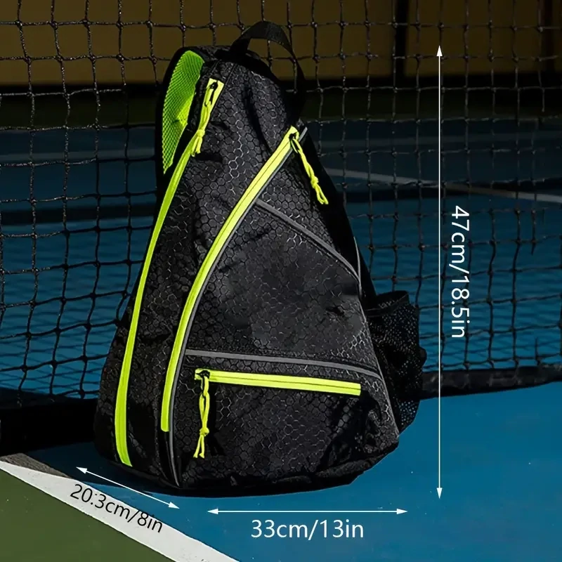 Pickleball/Padel racquet backpack - Black/Yellow