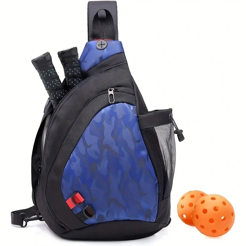 Pickleball/Padel racquet backpack - Black/Blue