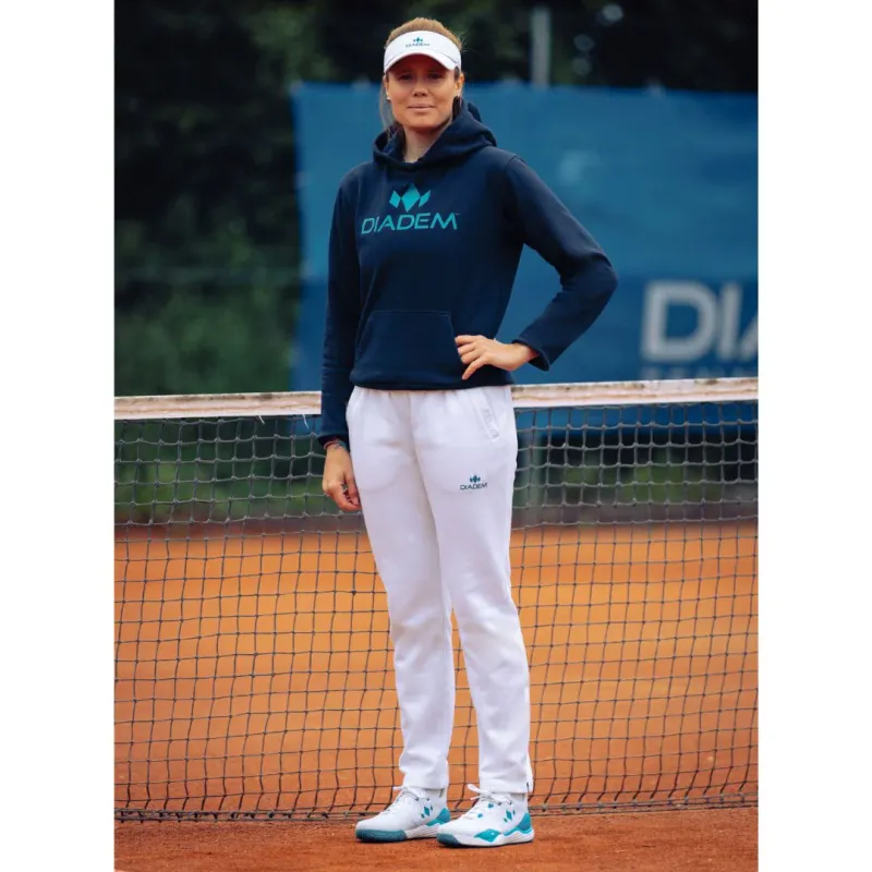 Diadem Ladies Logo Sweatpants - white/Teal - XL