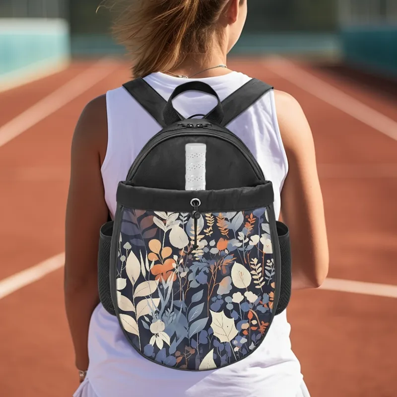Pickleball Backpack Vibrant Leaf &amp; Floral
