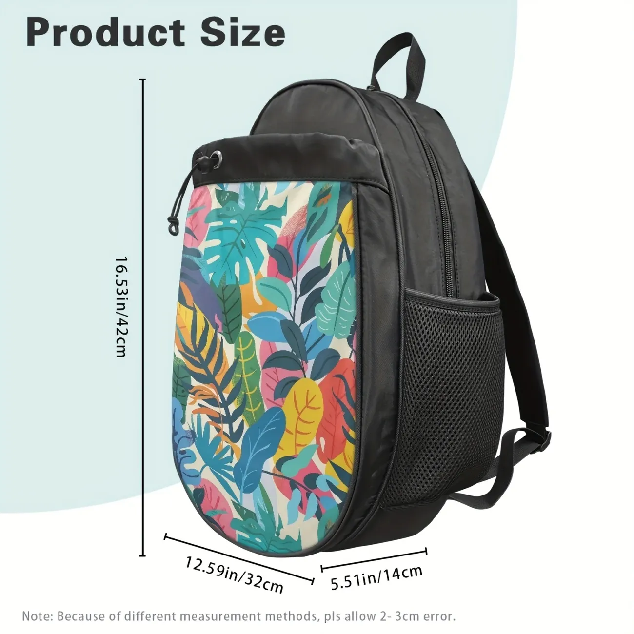 Pickleball Backpack Vibrant Leaf &amp; Floral