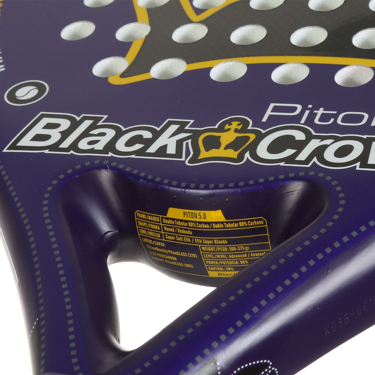 BLACK CROWN PITON 5 PADEL RACKET