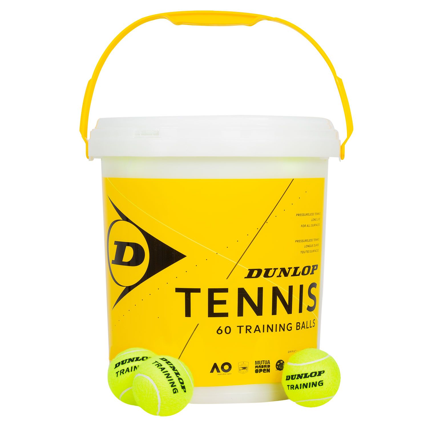 Dunlop 60 Training Balls bucket