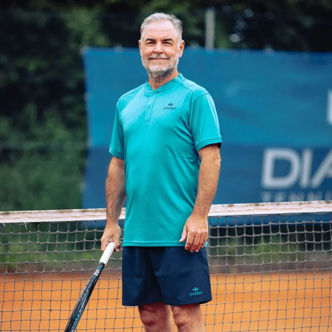 Diadem men&#39;s team polo Navy/Teal XXL