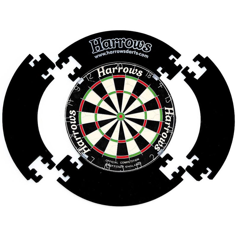 Harrows 4 Piece Dartboard Surround (Black)