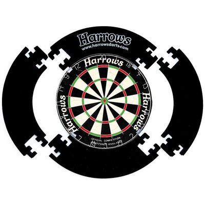 Harrows 4 Piece Dartboard Surround (Black)