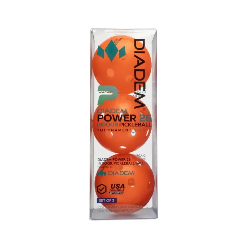 Diadem Premier Power Pickleball Indoor Ball 3-Pack