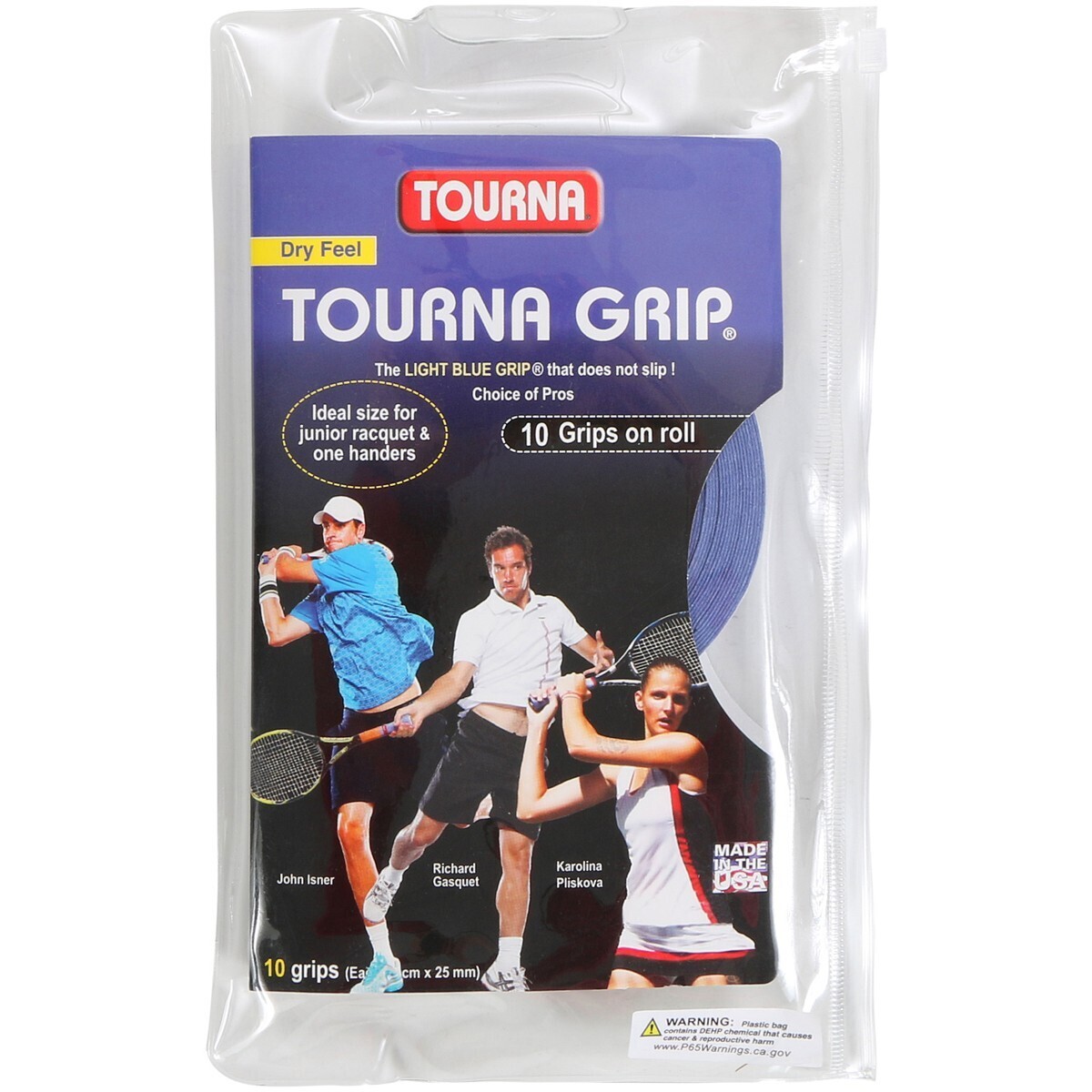 Tourna Grip Standard 10 pack -  Blue