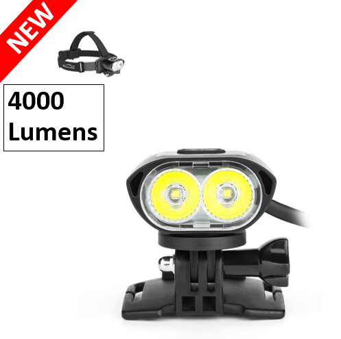 MOH 55 Helm- Stirnlampe mit 4000 Lumen, 6.7Ah Powerbank