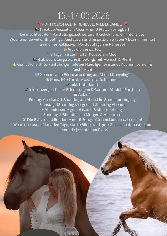 Portfoliowochenende Renesse 15.-17.05.2026