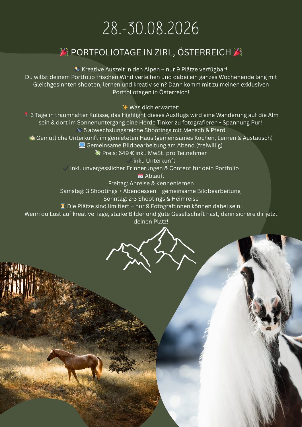 Portfoliowochenende in Österreich 28.-30.08.2026