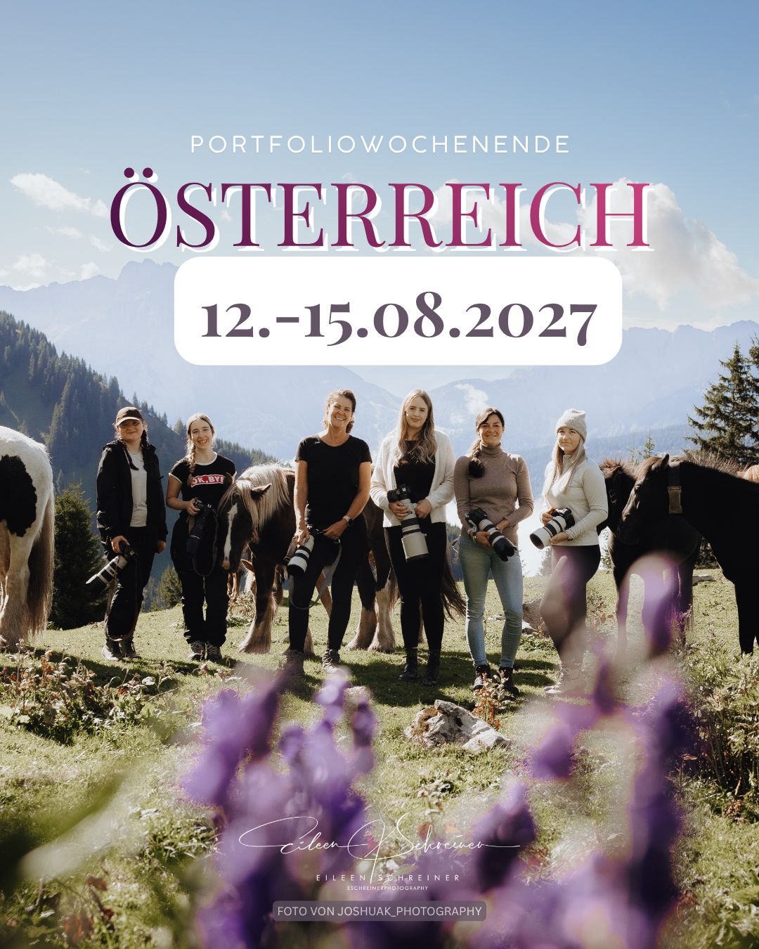 Portfoliotage in Österreich, Bichlbach 12.-15.08.2027 Portfoliotage in Österreich, Bichlbach 12.-15.08.2027