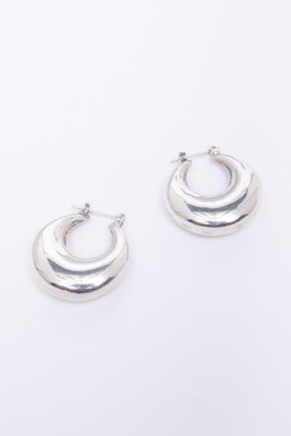 DW36  Sterling Silber Earrings - Button