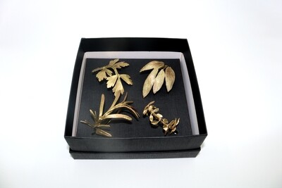Herb Napkin Rings - Gold/4
