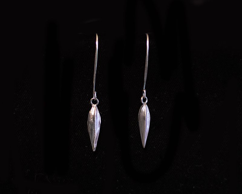 Sterling Silver Plumb Bob Earrings