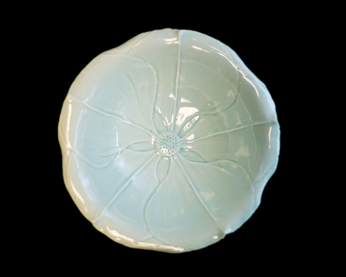 Celadon Flower Bowl