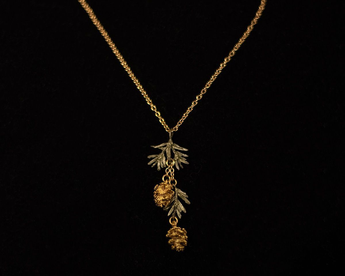 Pine Needle Dainty Pendant