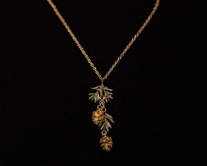 Pine Needle Dainty Pendant