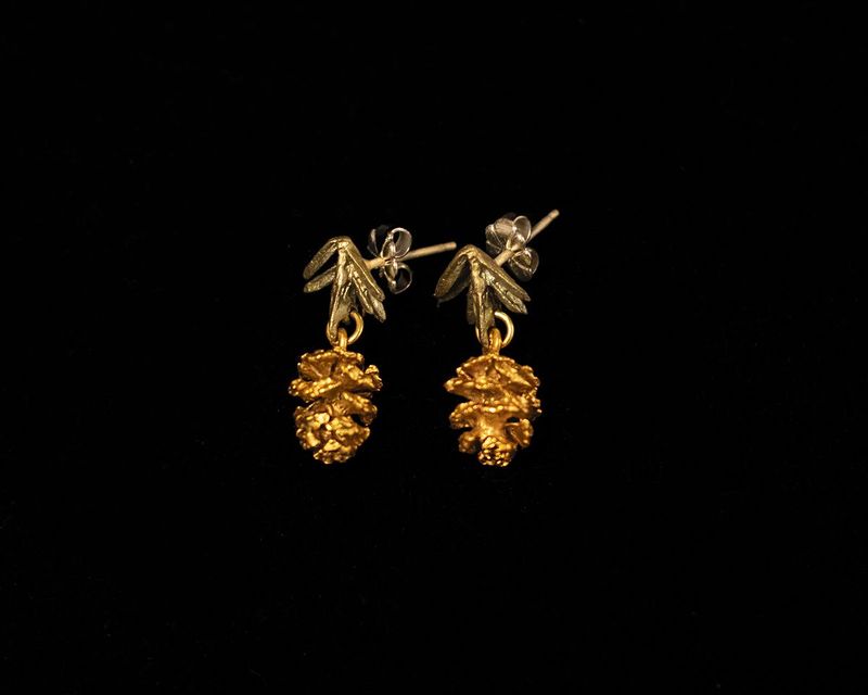 Pine Needle Post Earrings