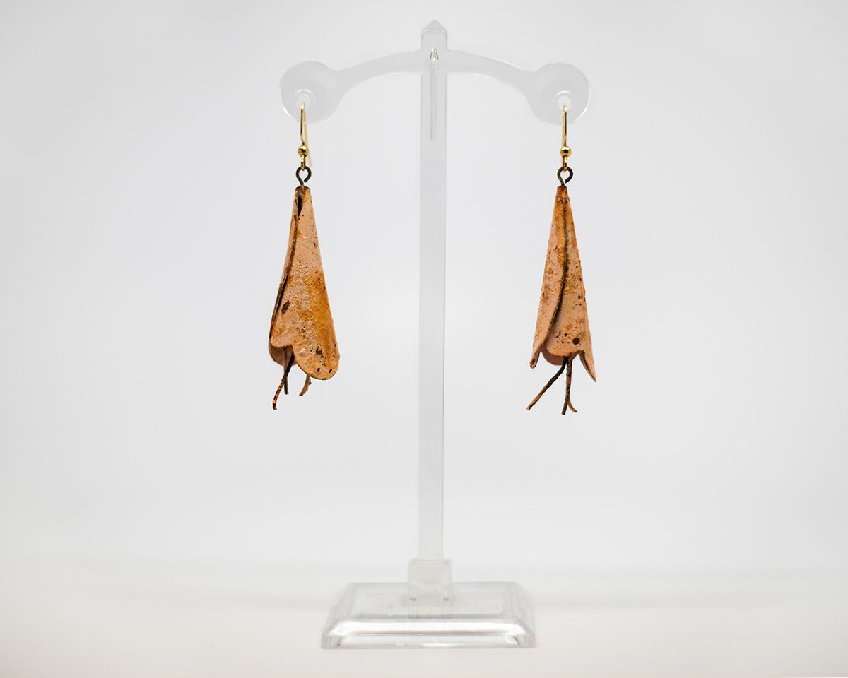 Metal Floral Earrings