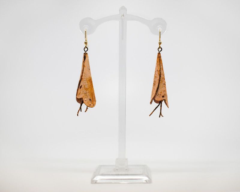 Metal Floral Earrings