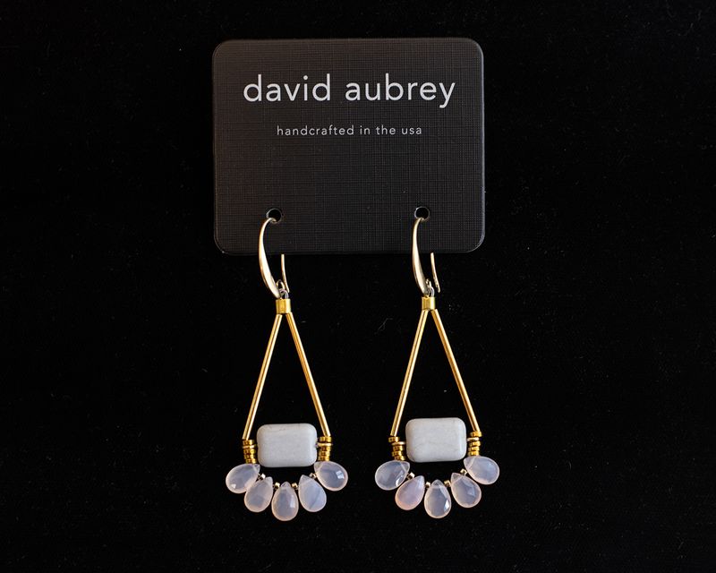 Pink/Gray Earrings