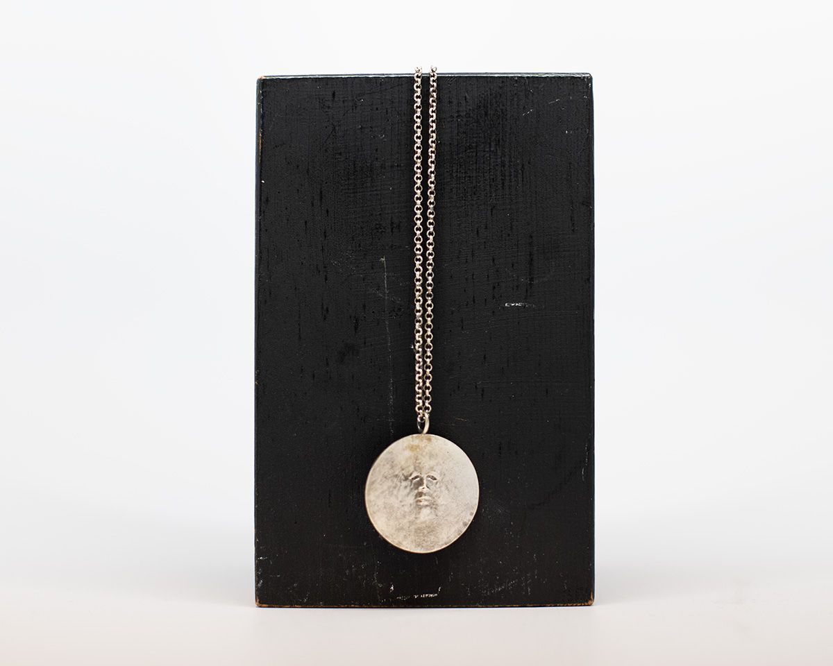 Sterling Silver Moon Pendant