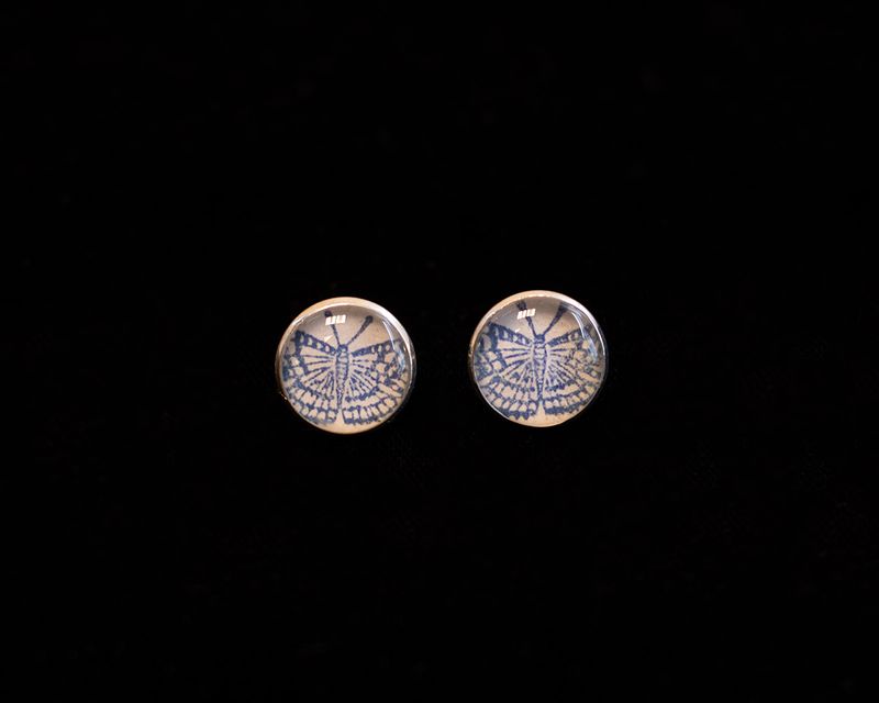 Stamped Silver Studs