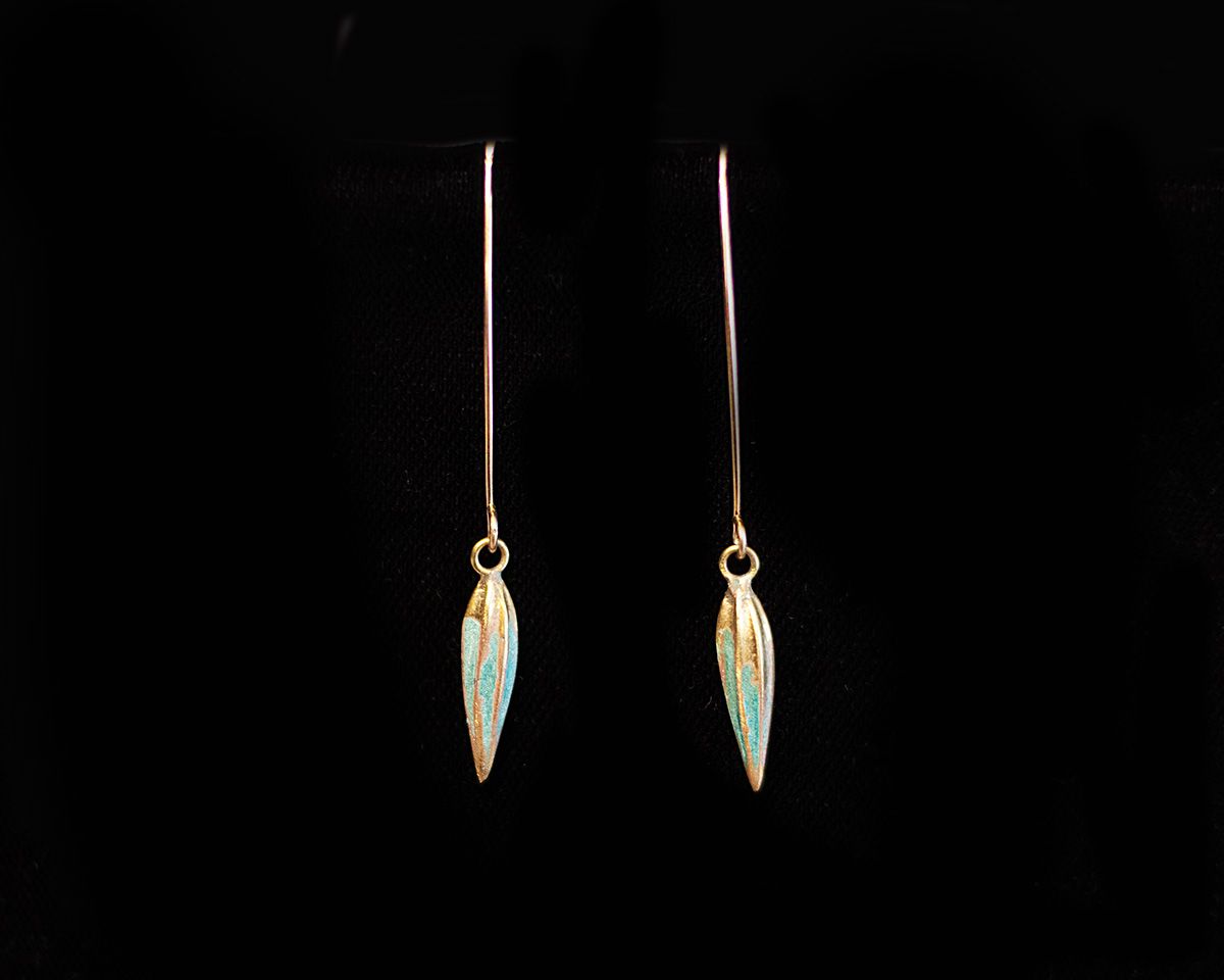 Patina Plumb Earring