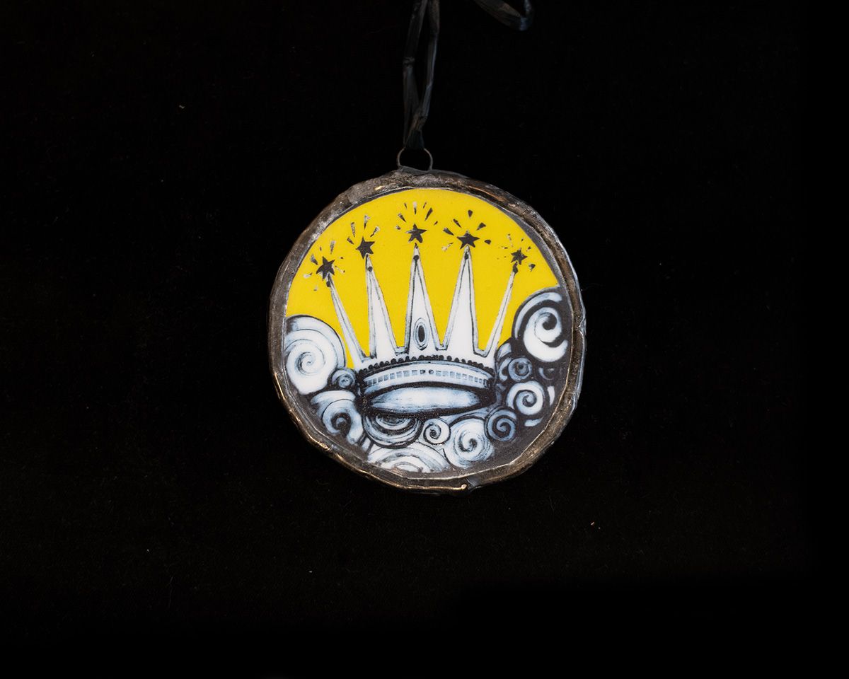 The Crown of Power Glass Art