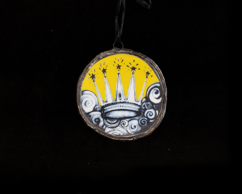 The Crown of Power Glass Art