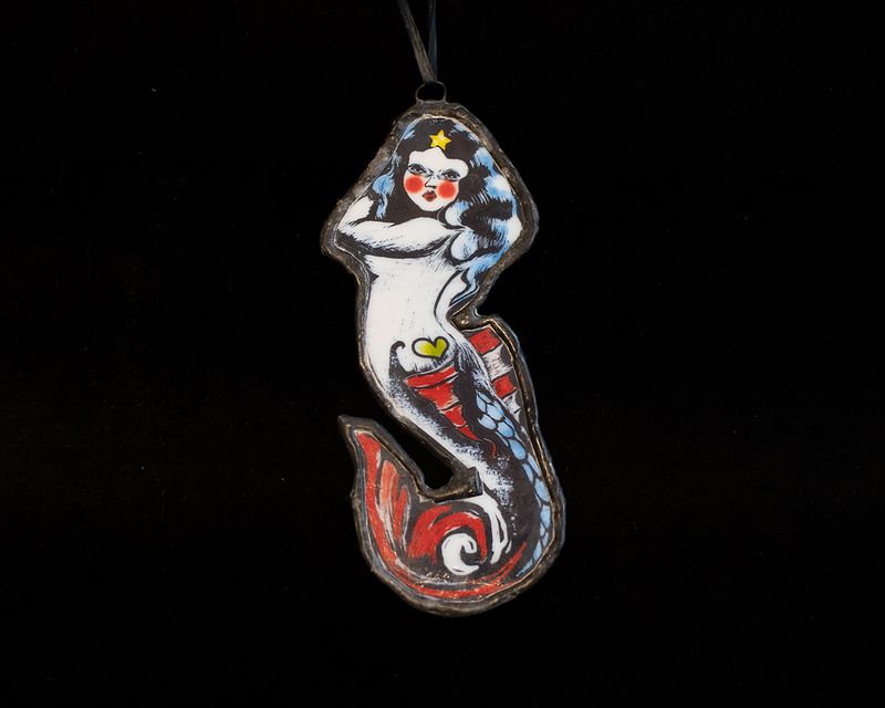 Mermaid Glass Art