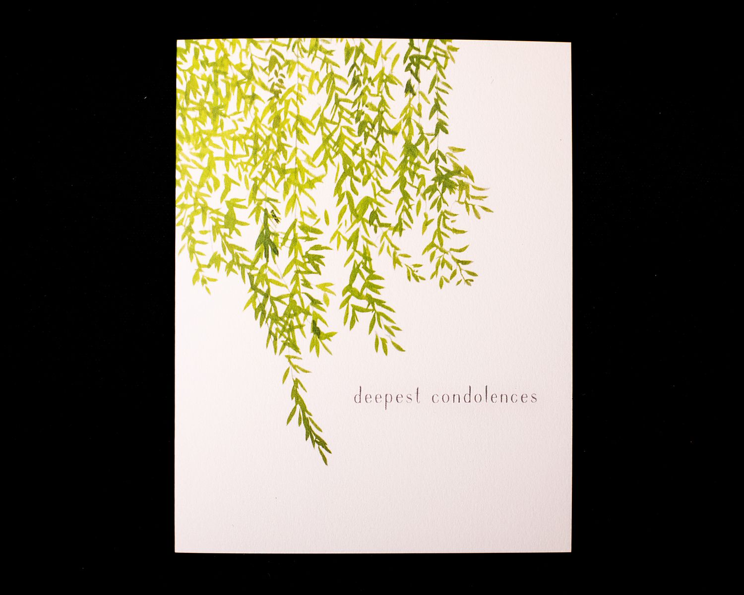 Weeping Willow Sympathy Card