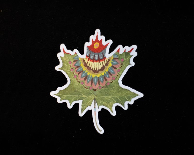 Maple Leaf Sticker