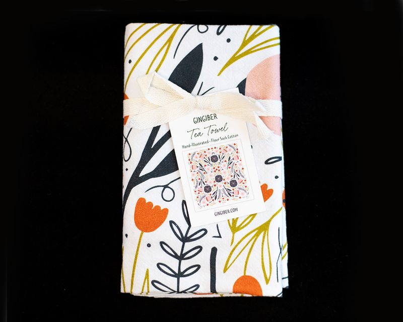 Floral Tea Towel