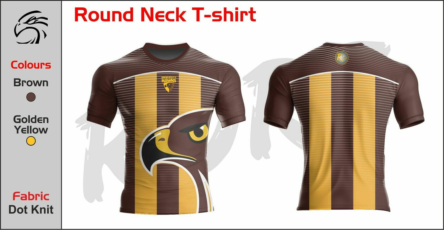 TOWNSVILLE UNIVERSITY HAWKS ROUND NECK #1